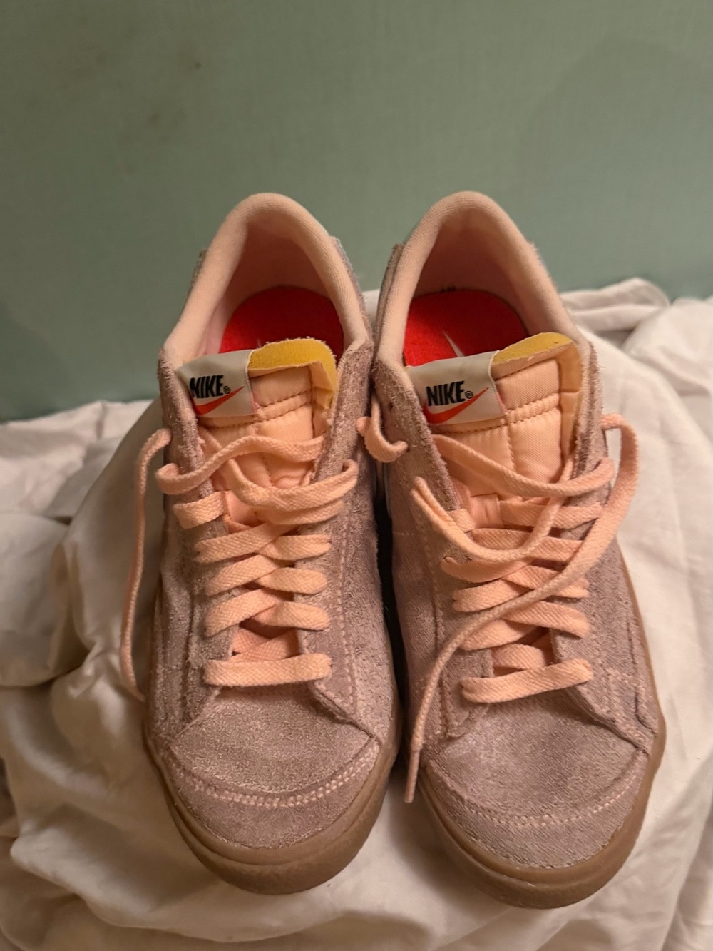 Nike Women’s Sneakers Pink and Red Knit Trainer